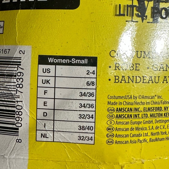 DISNEY NIB SASSY MINNIE MOUSE WOMANS SIZE S US 2-4 HALLOWEEN COSTUME 4PC SET - Picture 7 of 7